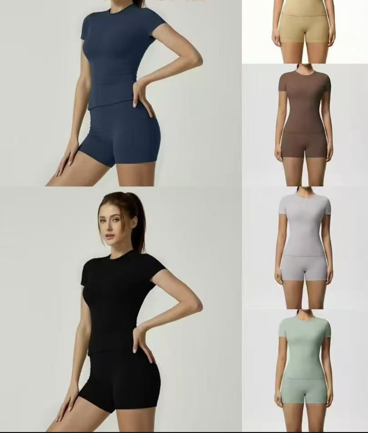 Shortsleeve spandex sets